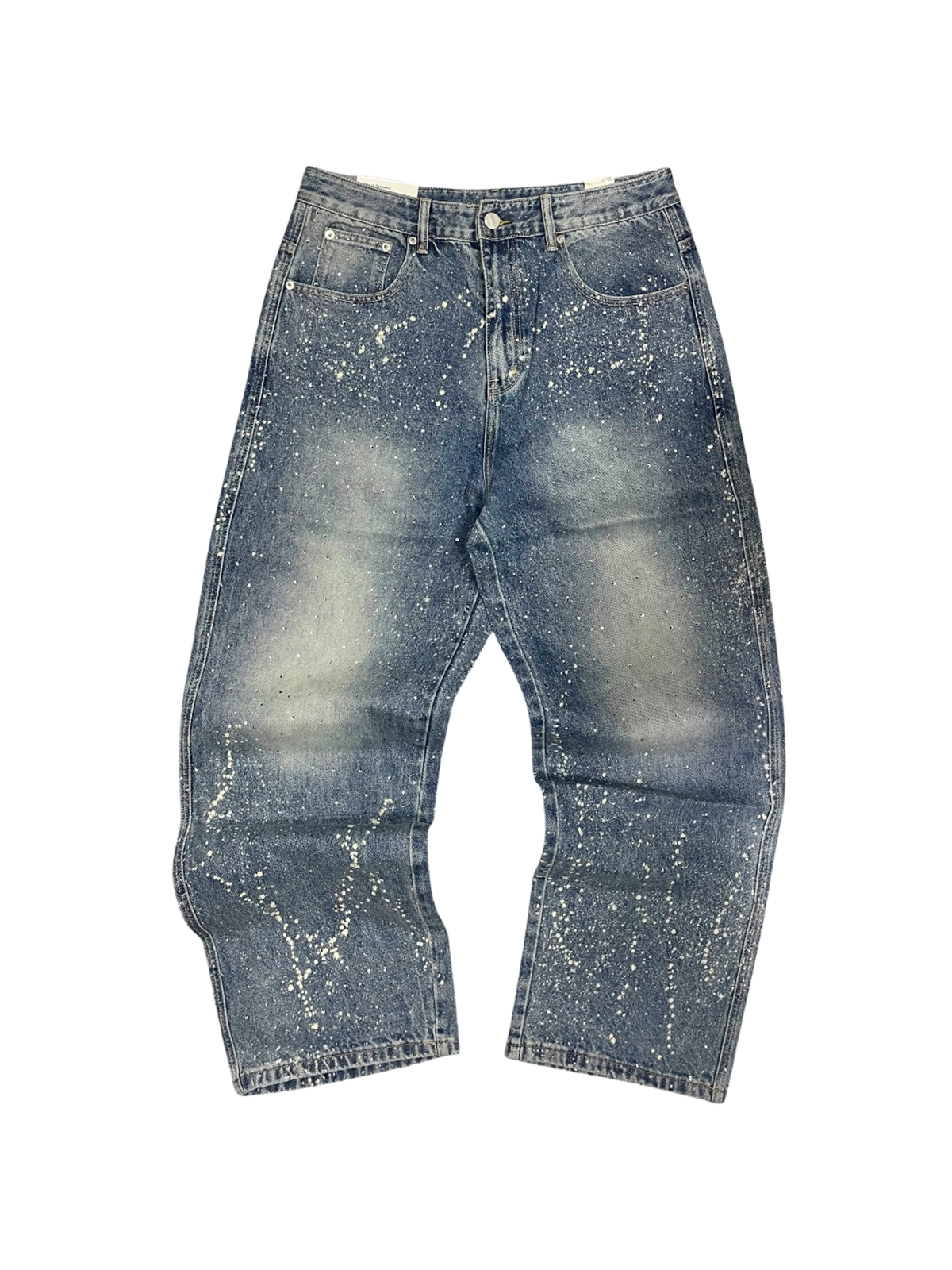 BAGGY DENIM JEANS CRYSTALS