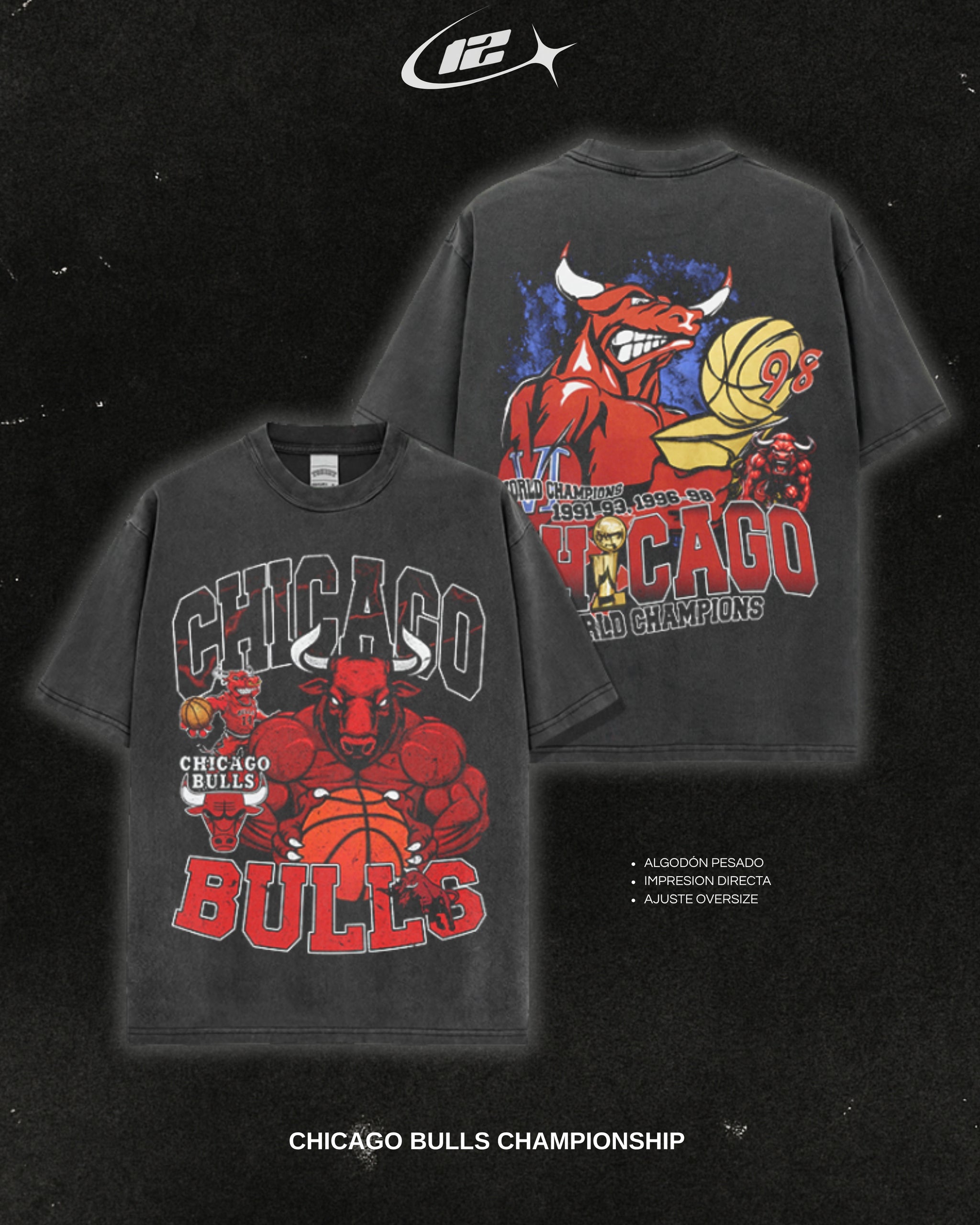 VINTAGE TEE CHICAGO BULLS