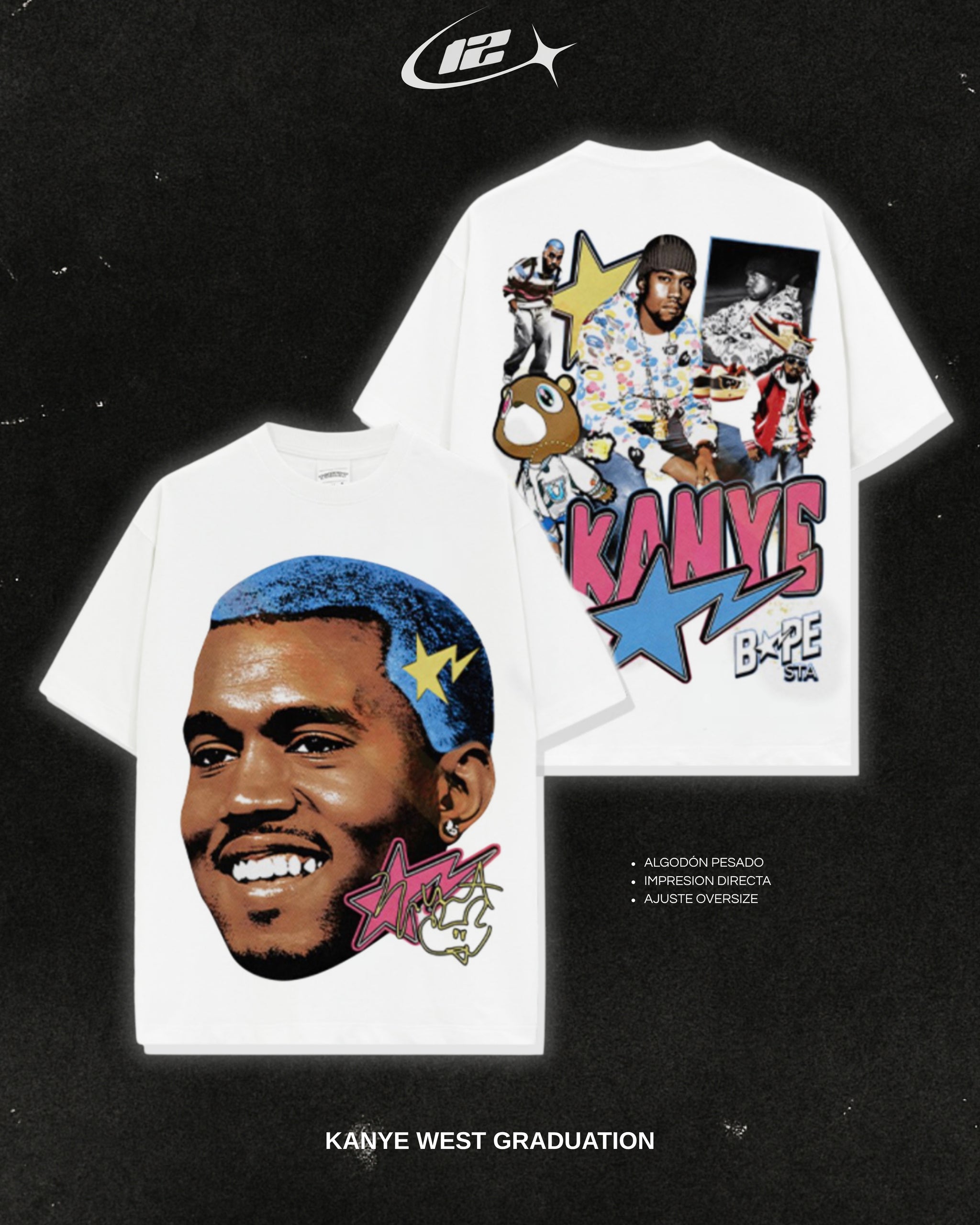 VINTAGE TEE KANYE GRADUATION WHITE