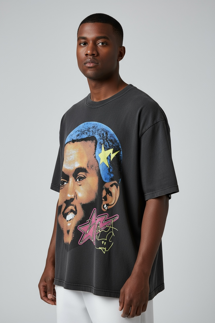 VINTAGE TEE KANYE GRADUATION BLACK