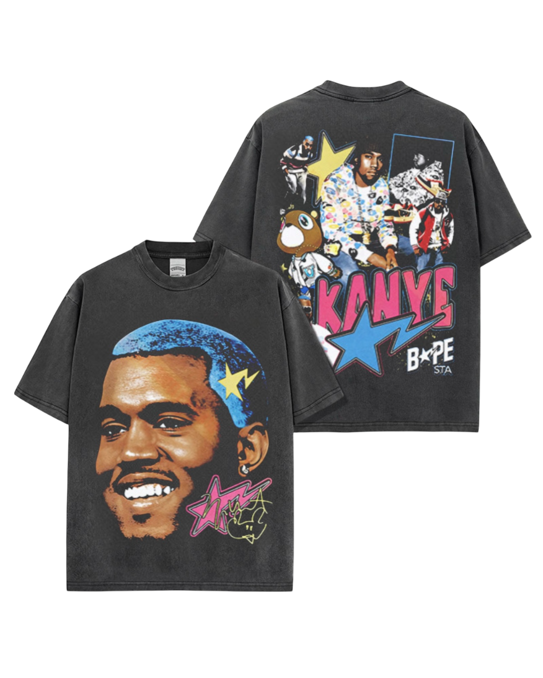 VINTAGE TEE KANYE GRADUATION BLACK